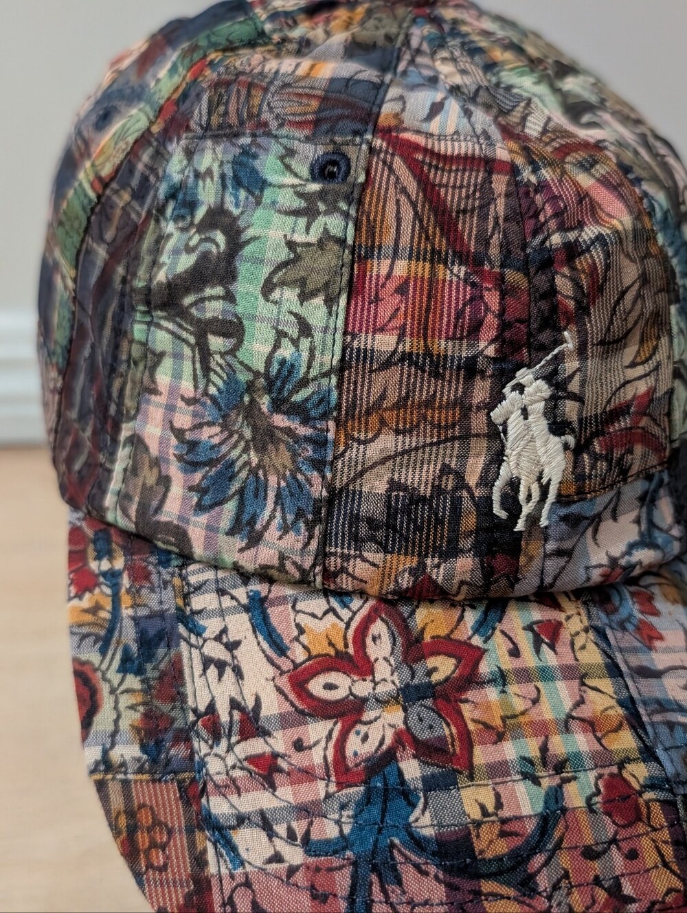 Polo By Ralph Lauren Patchwork Madras Ball Cap - Picture 5 of 11